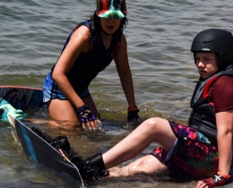 wakeboarding in summer